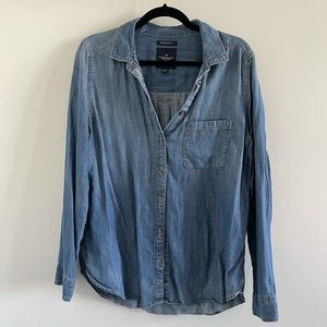 American Eagle Denim Button-Up Shirt